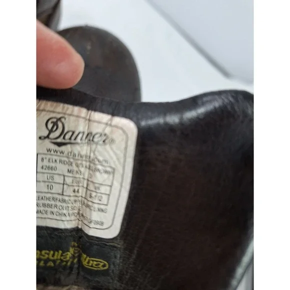 Danner Elk Ridge 8 Inch Brown Gore-Tex 400g Thinsulate Hunting Boots 42660 M 10 - Picture 5 of 12